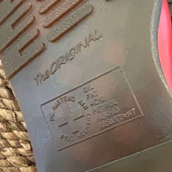 Dr Martens Indica Red Mary Jane Shoes 7 - Picture 10 of 11